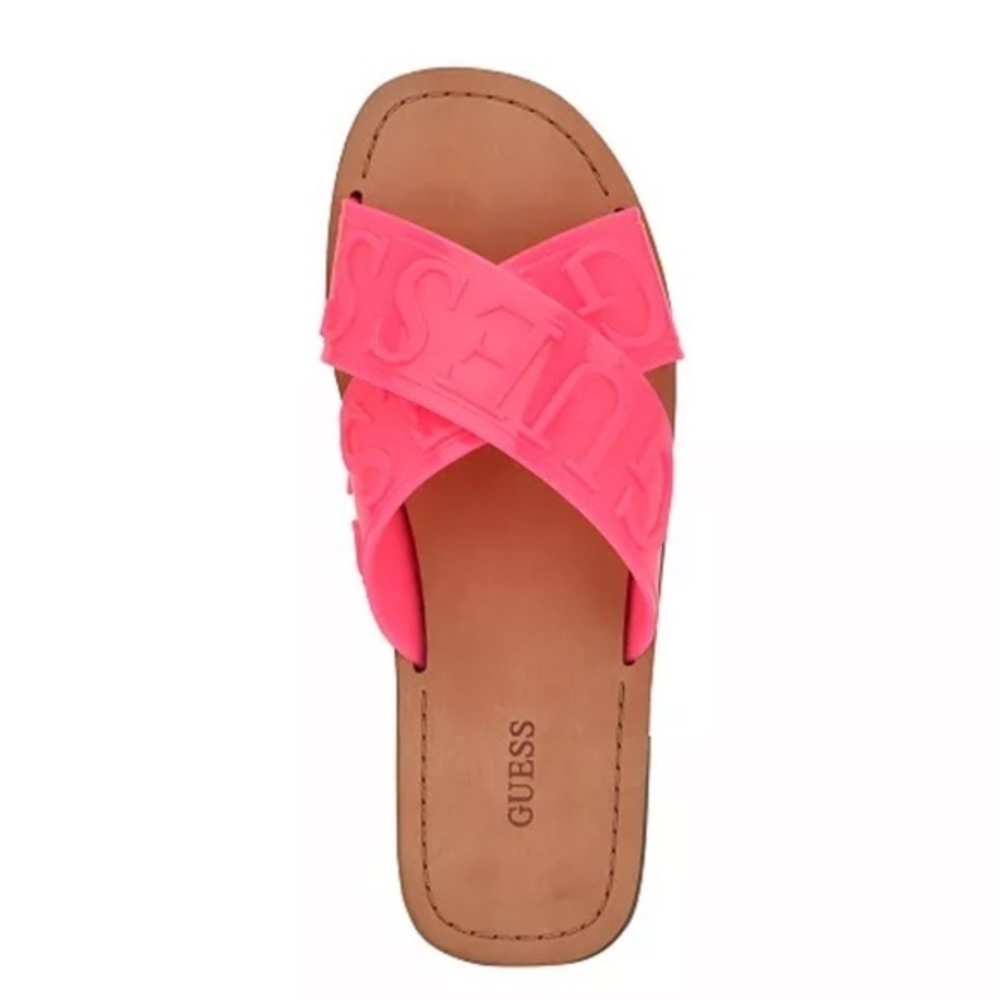 Women's Gesabel Lucite Logo Slide Sandals Brand New Never Used